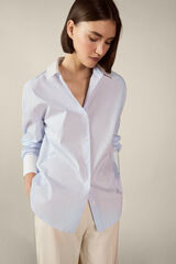TFP by Tamara Falc&oacute; Poplin combined shirt Blue