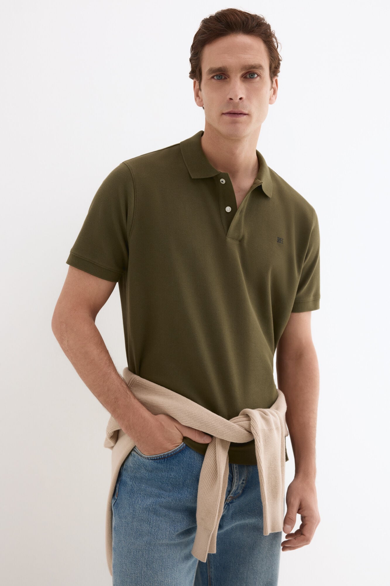 Pedro del Hierro Piqu&eacute; basic polo shirt