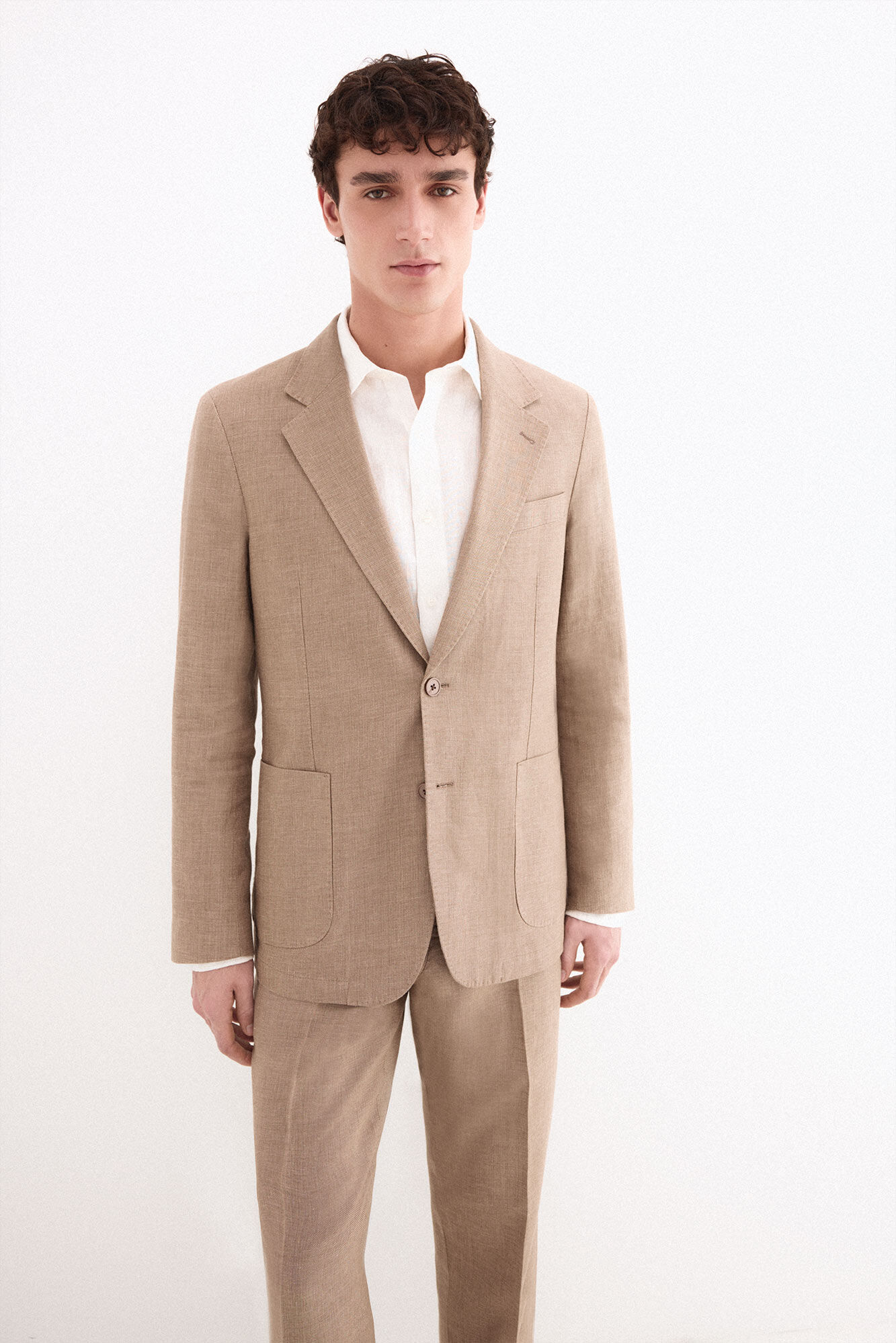 Pedro del Hierro Coordinated linen blend blazer