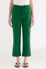 Pedro del Hierro Classic straight trousers Green