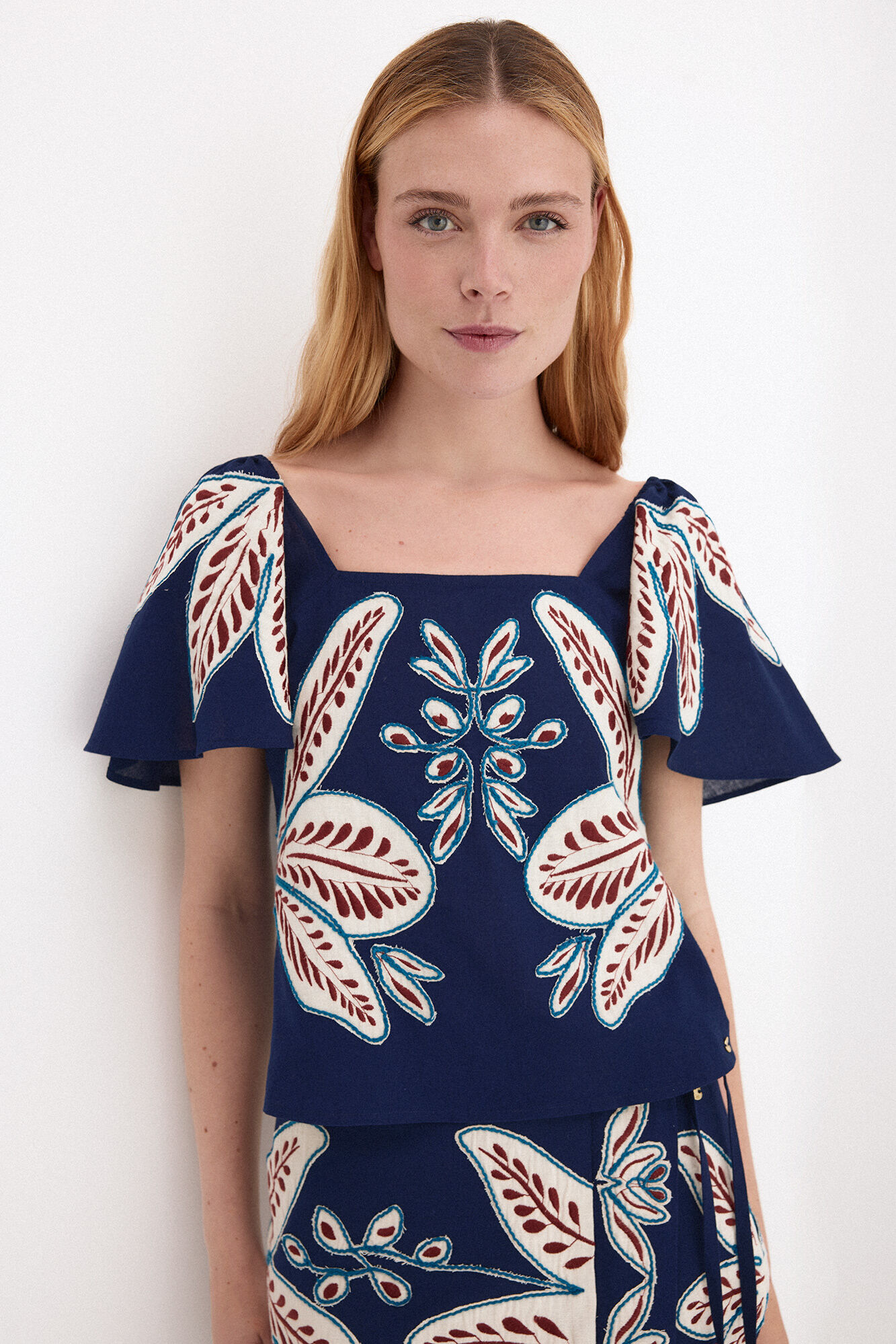 Pedro del Hierro Embroidered top
