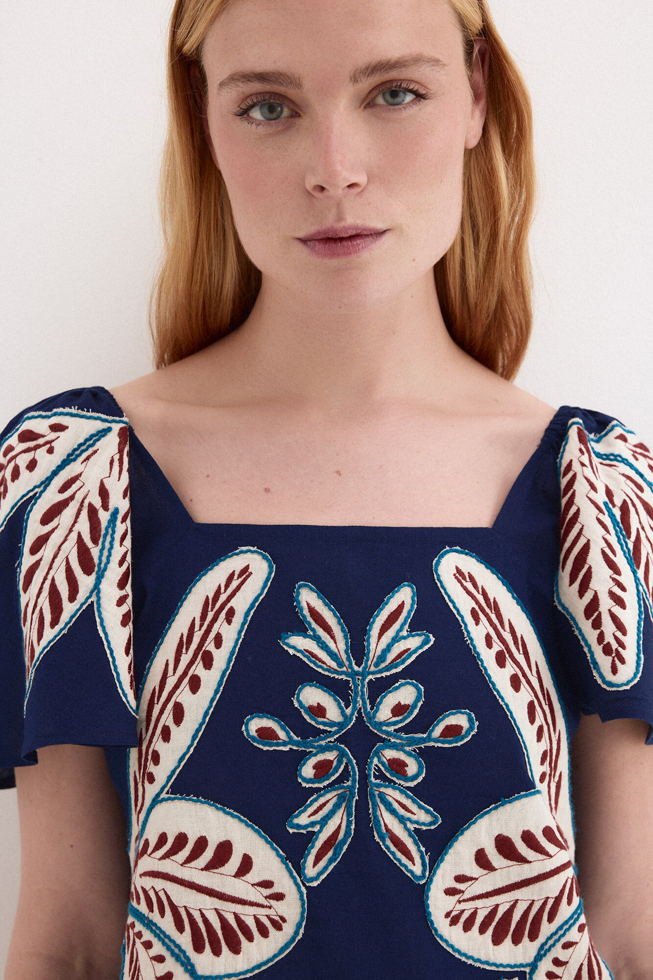 Pedro del Hierro Embroidered top