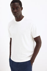 Pedro del Hierro Plain T-shirt Ecru