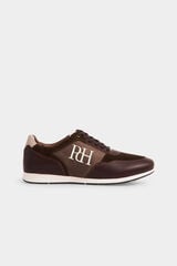 Pedro del Hierro Rubber sole icon sneaker Brown