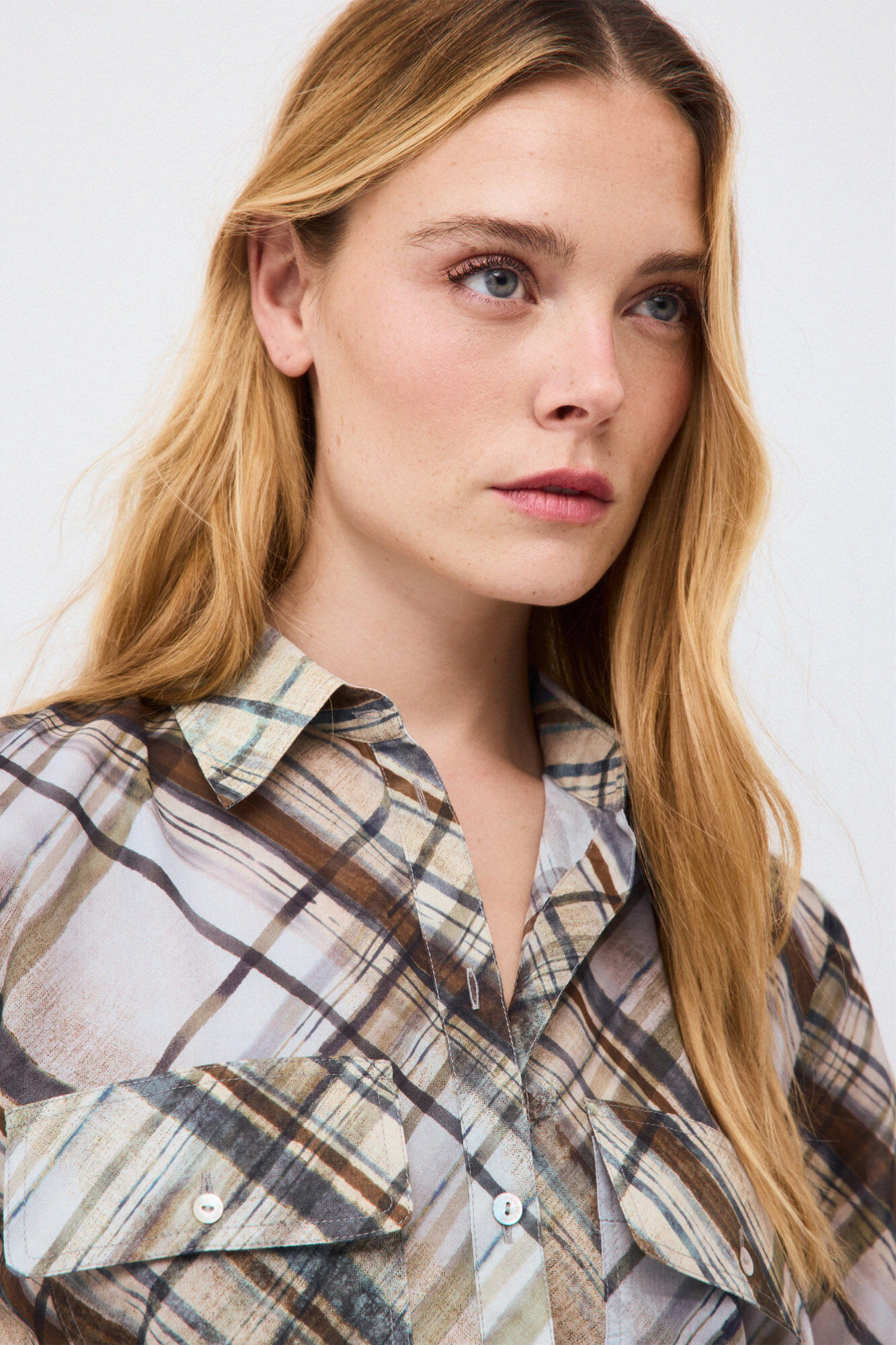 Pedro del Hierro Printed plaid shirt