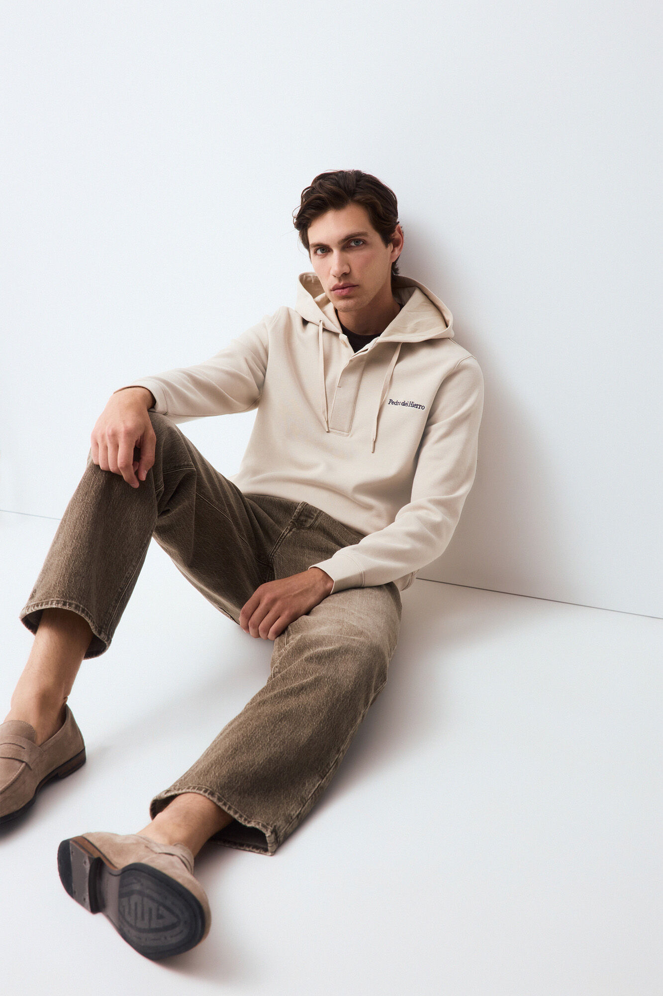 Pedro del Hierro Sudadera logo con capucha