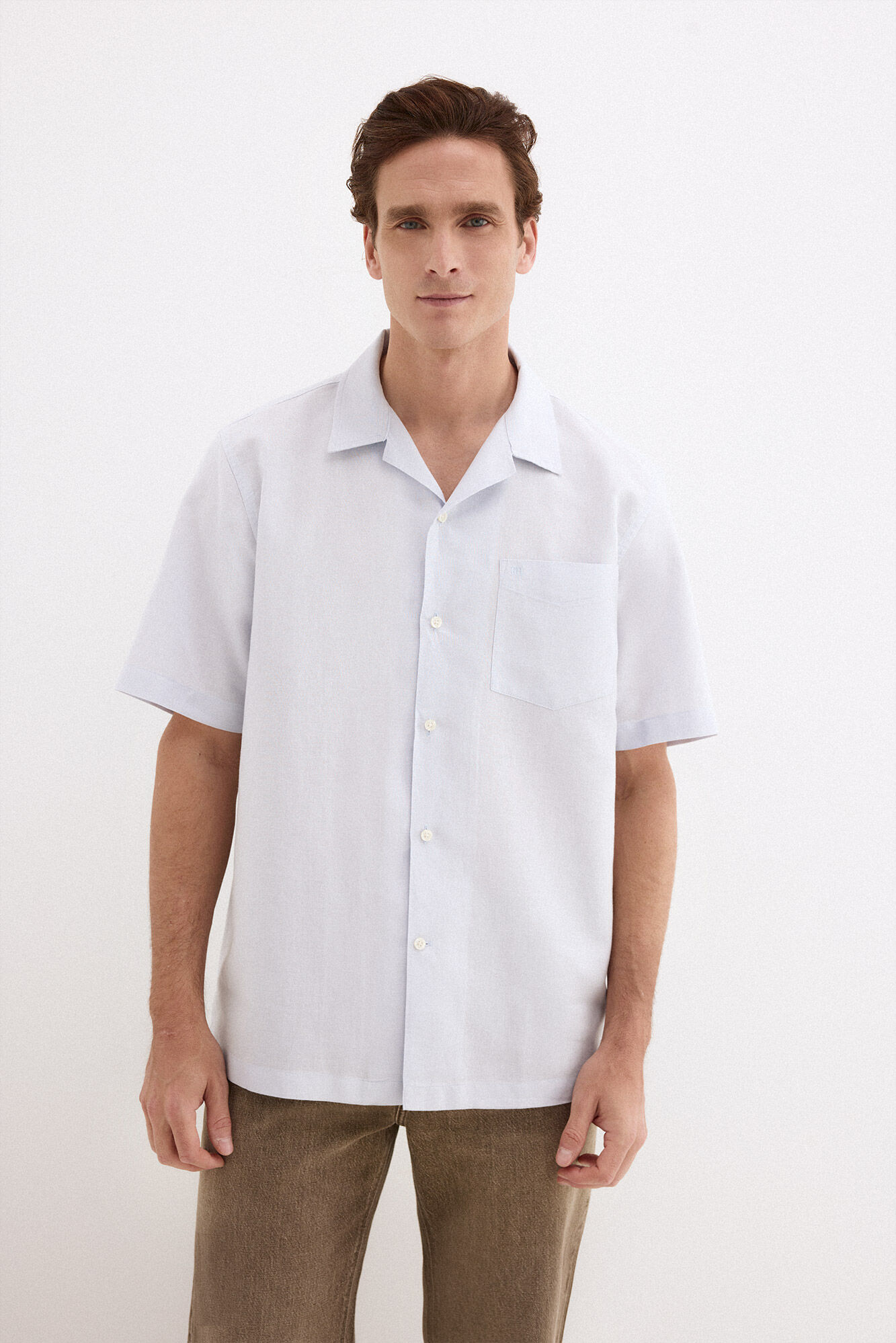 Pedro del Hierro Linen cotton short sleeve shirt