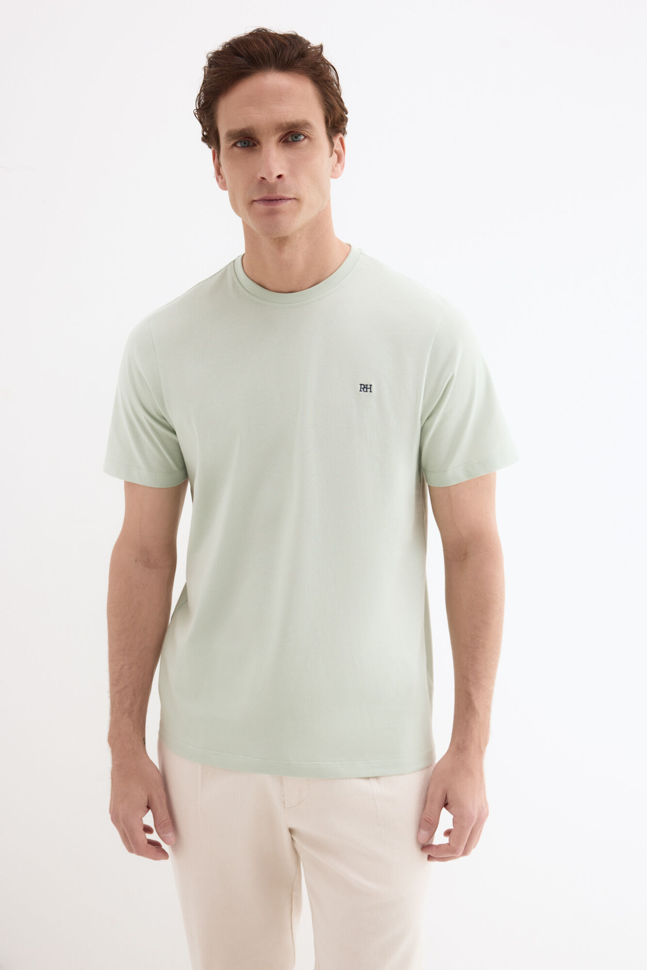 Pedro del Hierro Basic T-shirt Green