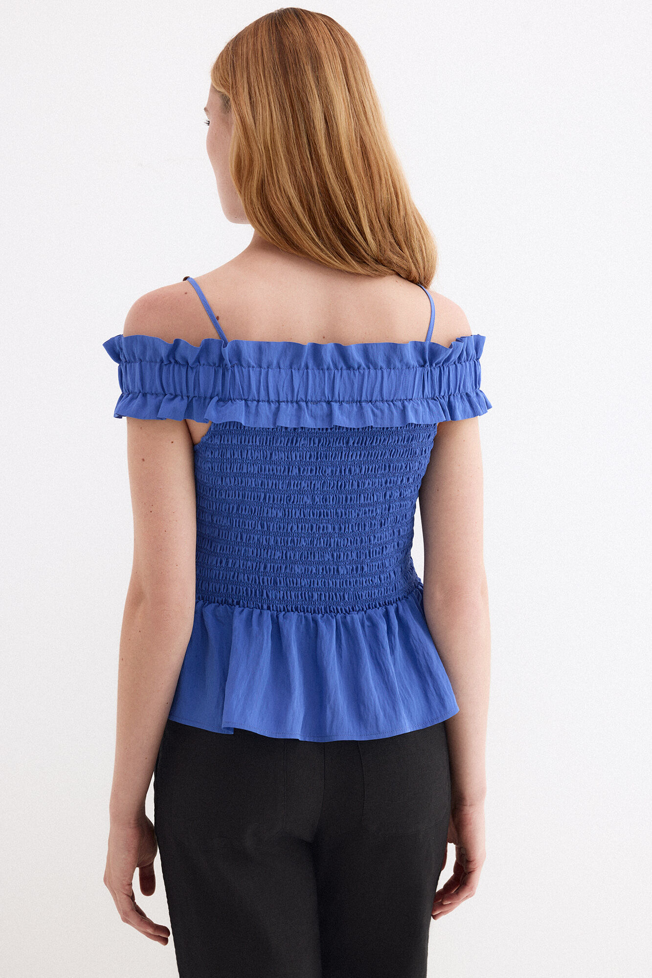 Pedro del Hierro Elasticated strap top Blue