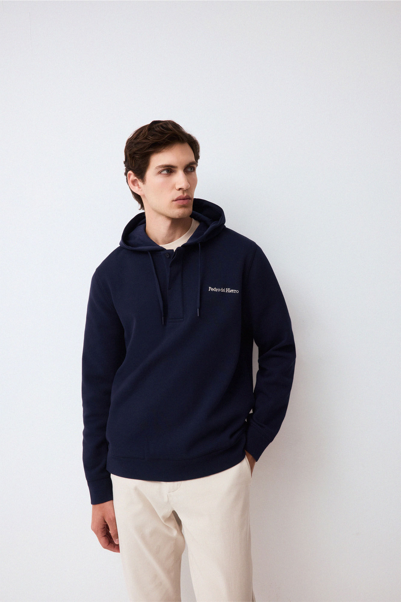 Pedro del Hierro Sudadera logo con capucha