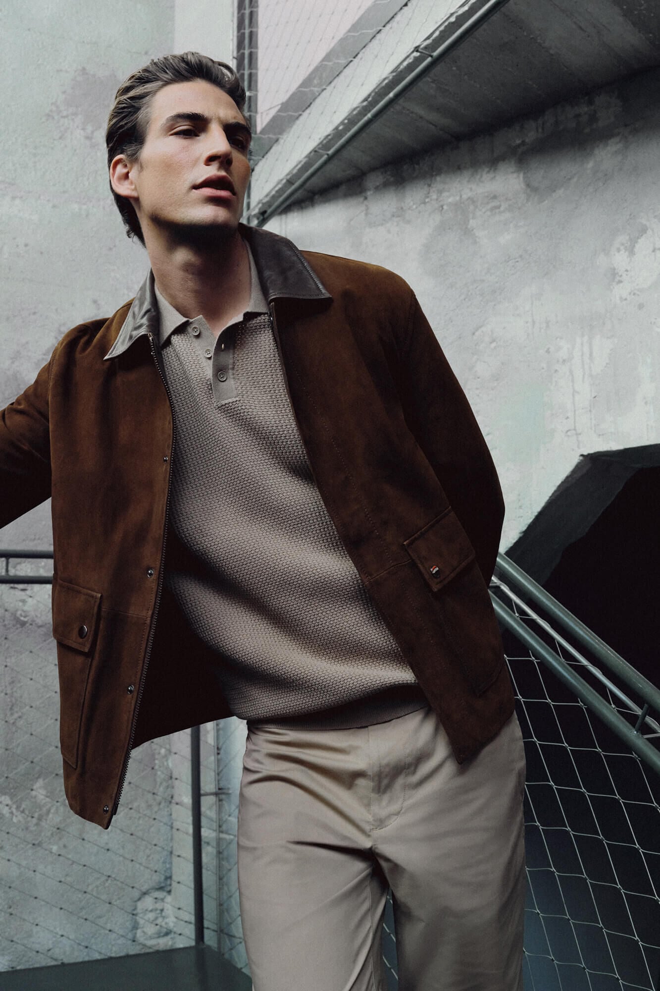 Pedro del Hierro Blus&atilde;o de pele