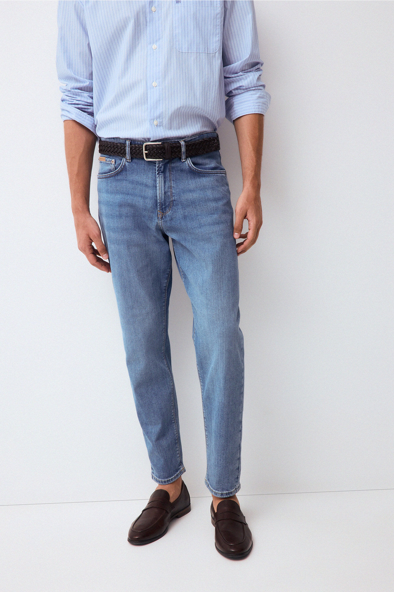 Pedro del Hierro Tapered fit jeans Blue