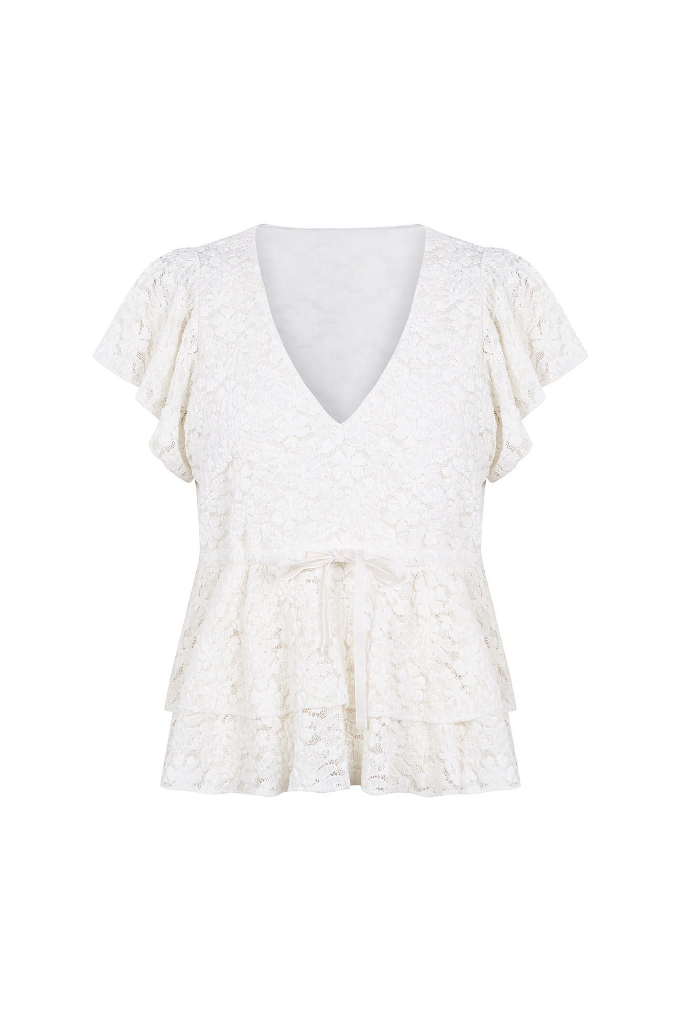 Pedro del Hierro Textured V-neck T-shirt White