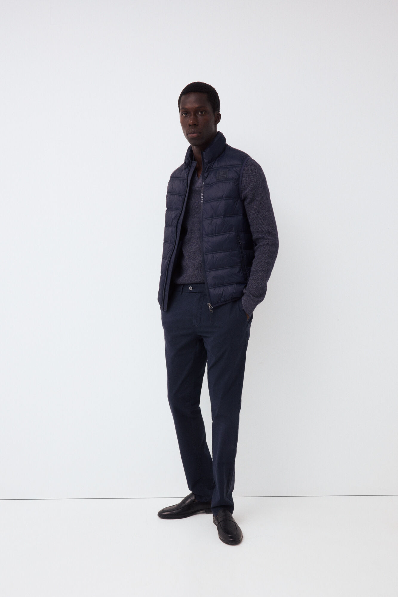 Pedro del Hierro Ultralight puffer gilet Blue