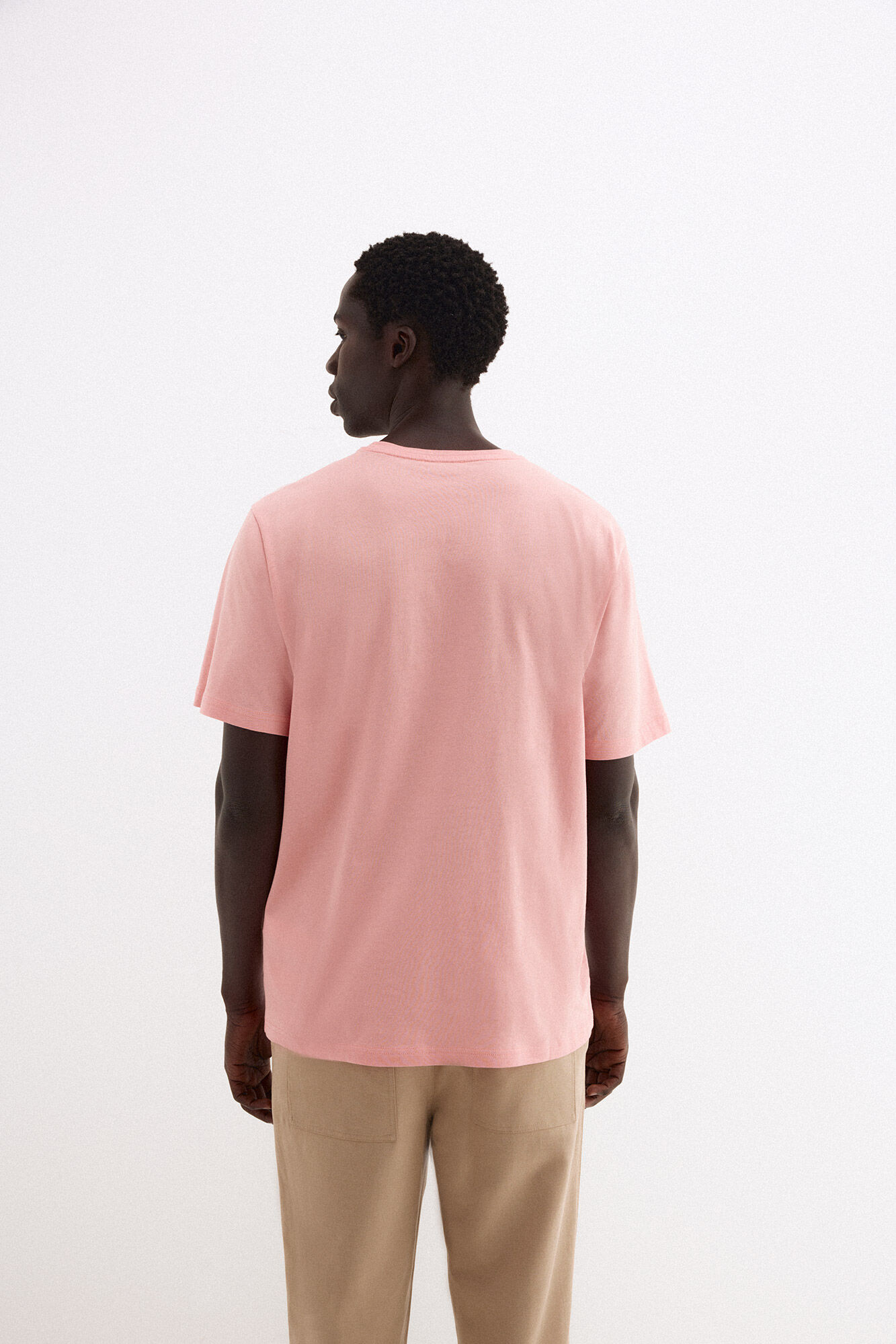 Pedro del Hierro Printed logo T-shirt Coral