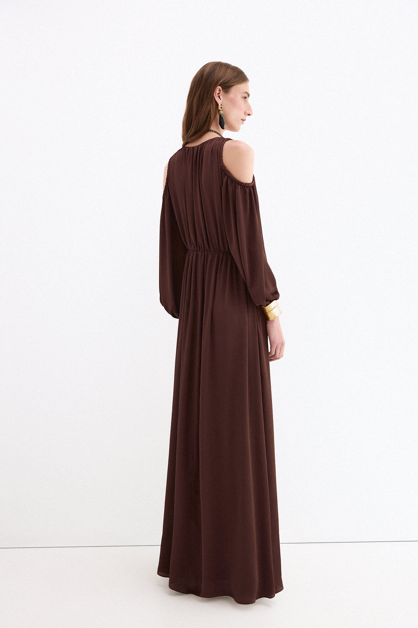 Pedro del Hierro Fluid long dress Brown
