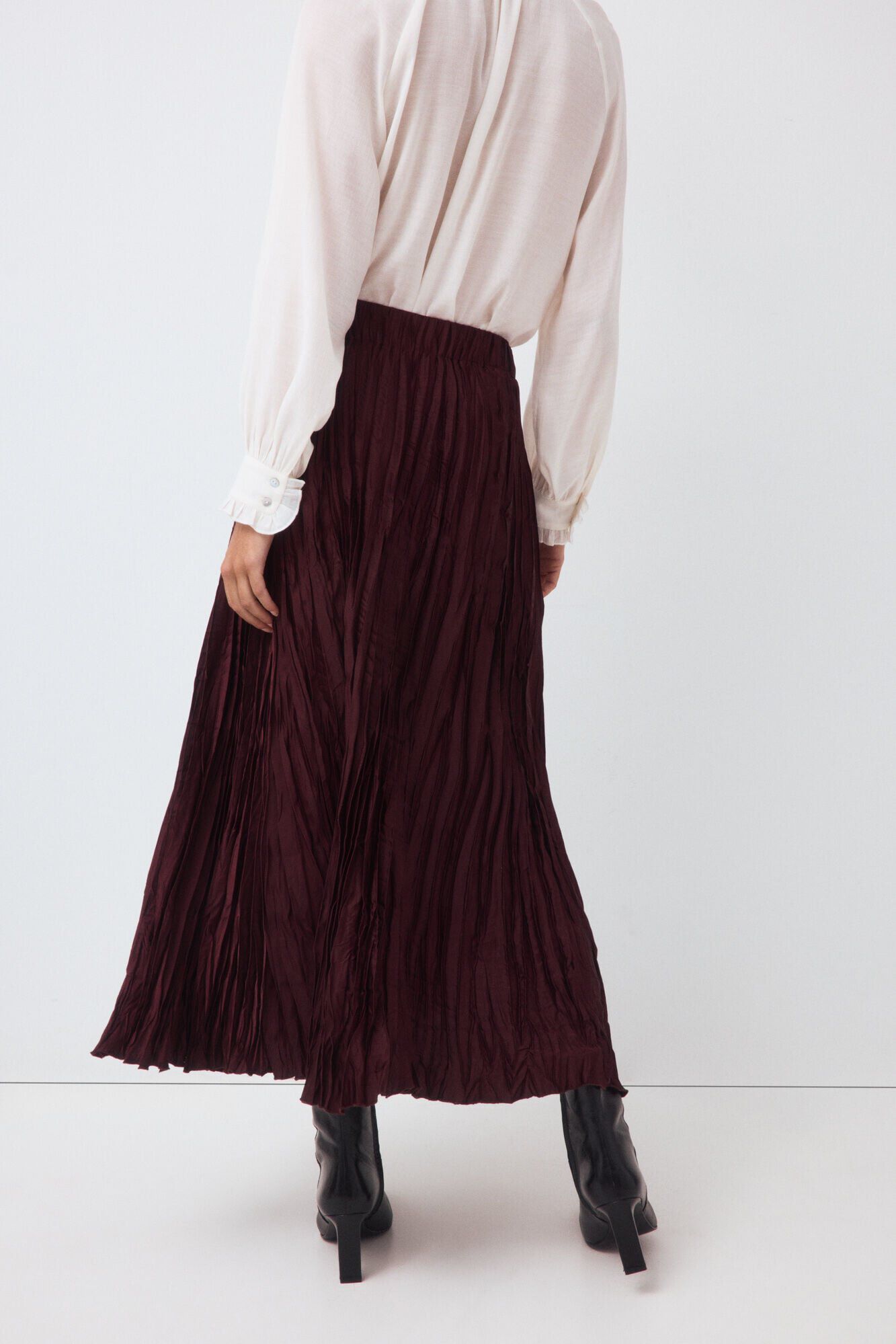 Pedro del Hierro Saia plissada Bordeaux