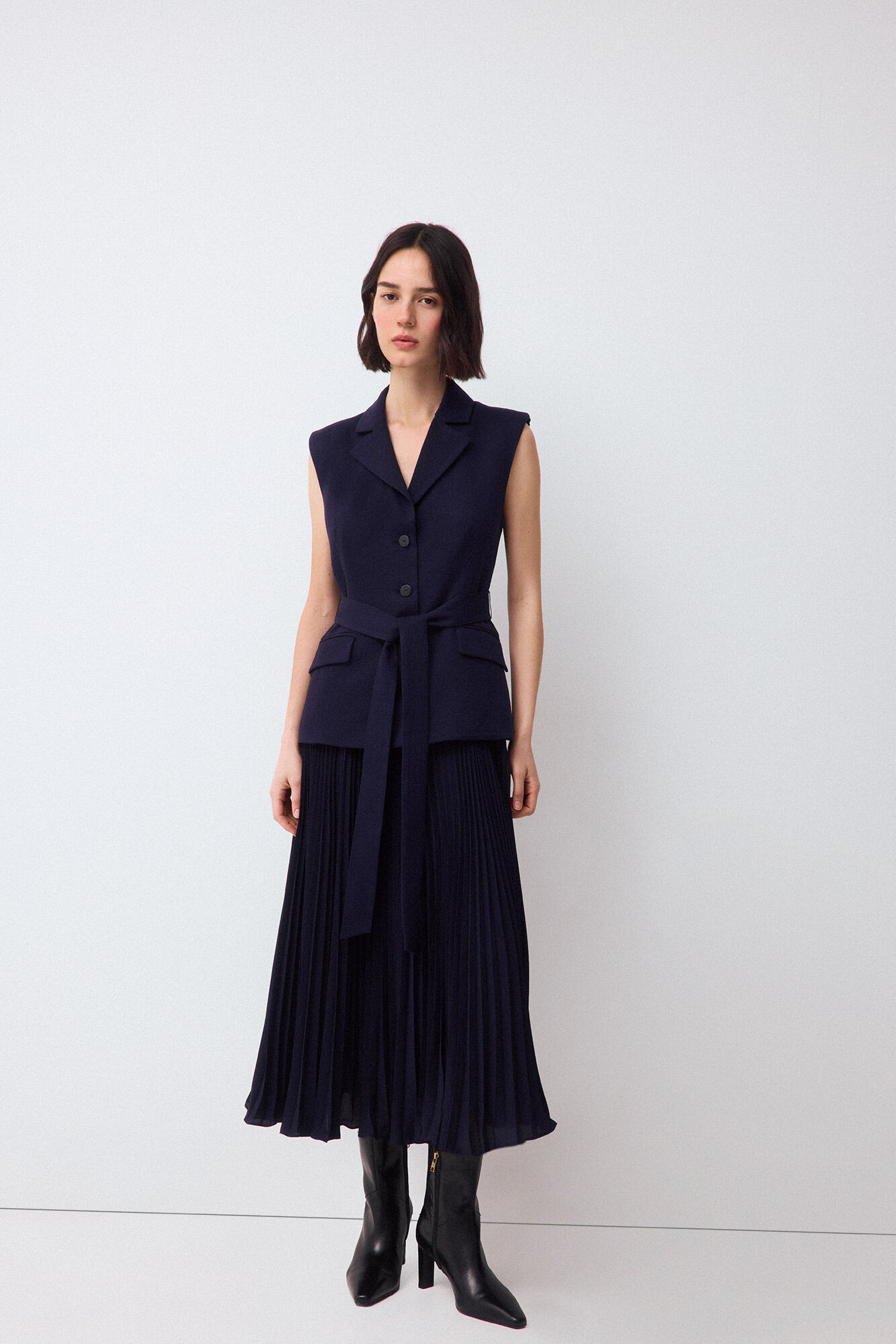 Pedro del Hierro Tailored pleated dress