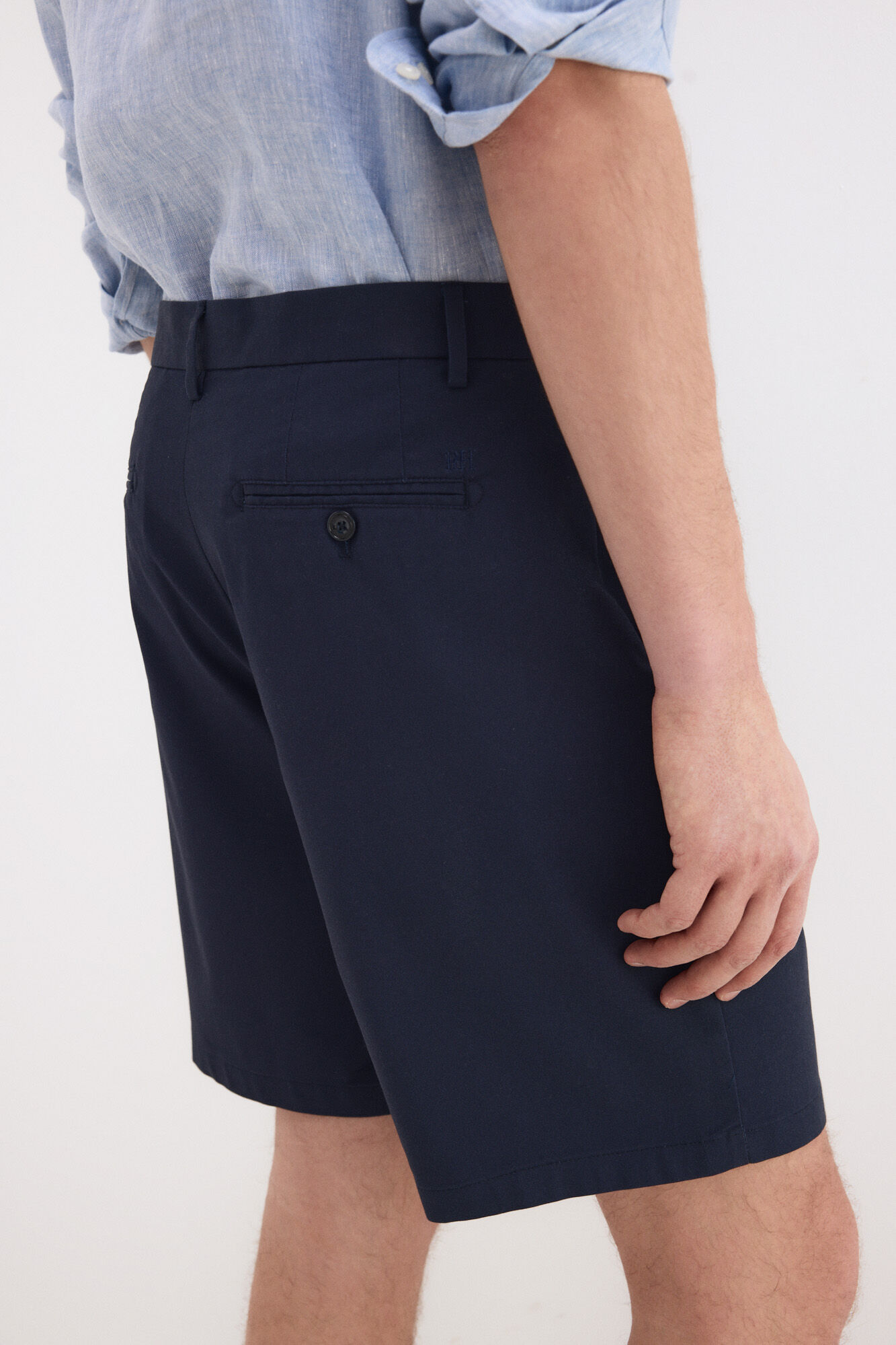 Pedro del Hierro Structured Bermuda shorts Blue