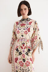 TFP by Tamara Falc&oacute; Positioned panels dress Beige