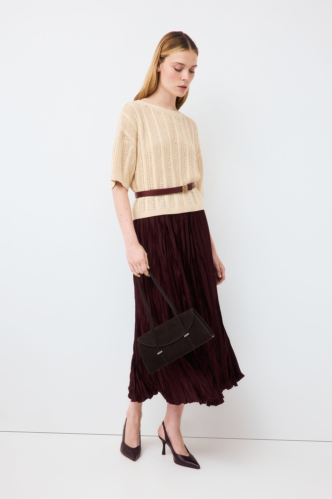 Pedro del Hierro Camisola com estrutura de mini oitos vazados