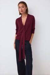Pedro del Hierro Long sleeve tie jumper Pink