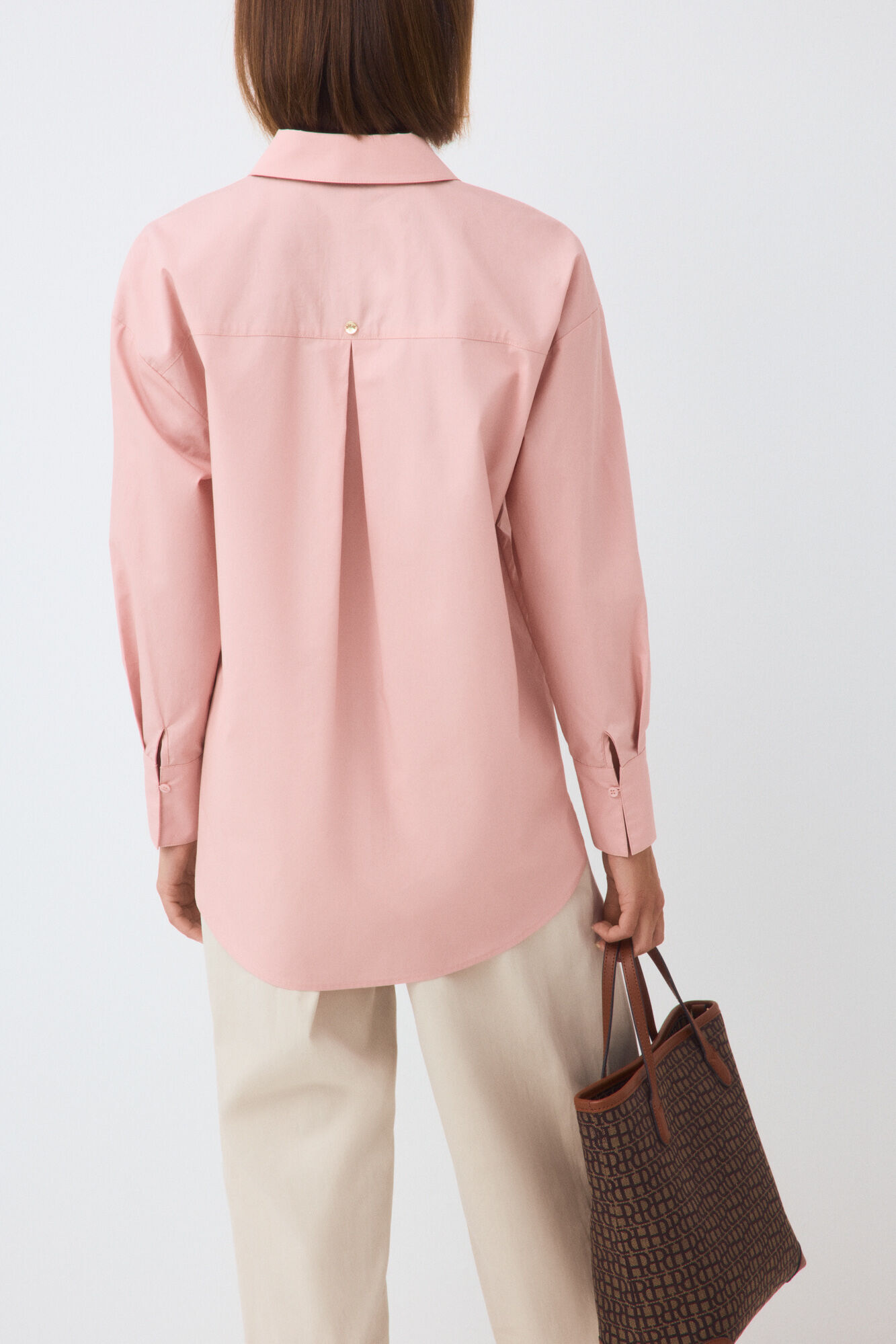 Pedro del Hierro Camisa folgada lisa Rosa