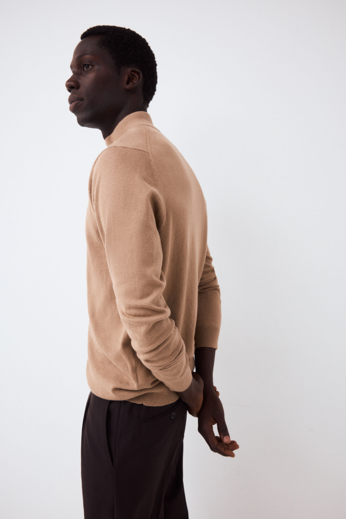 Pedro del Hierro Camisola de malha premium em algod&atilde;o, seda e caxemira