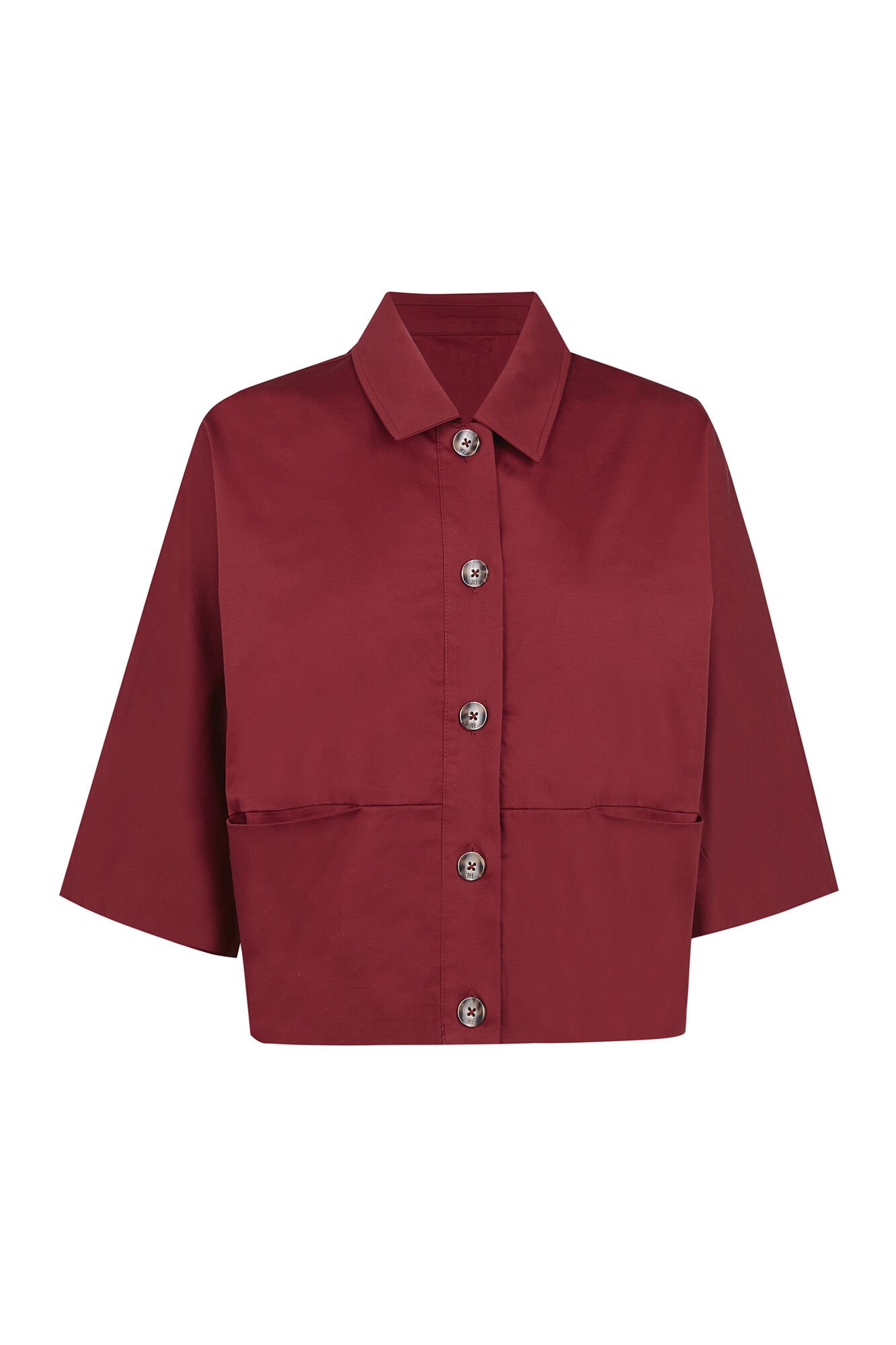 Pedro del Hierro Poplin jacket Burgundy