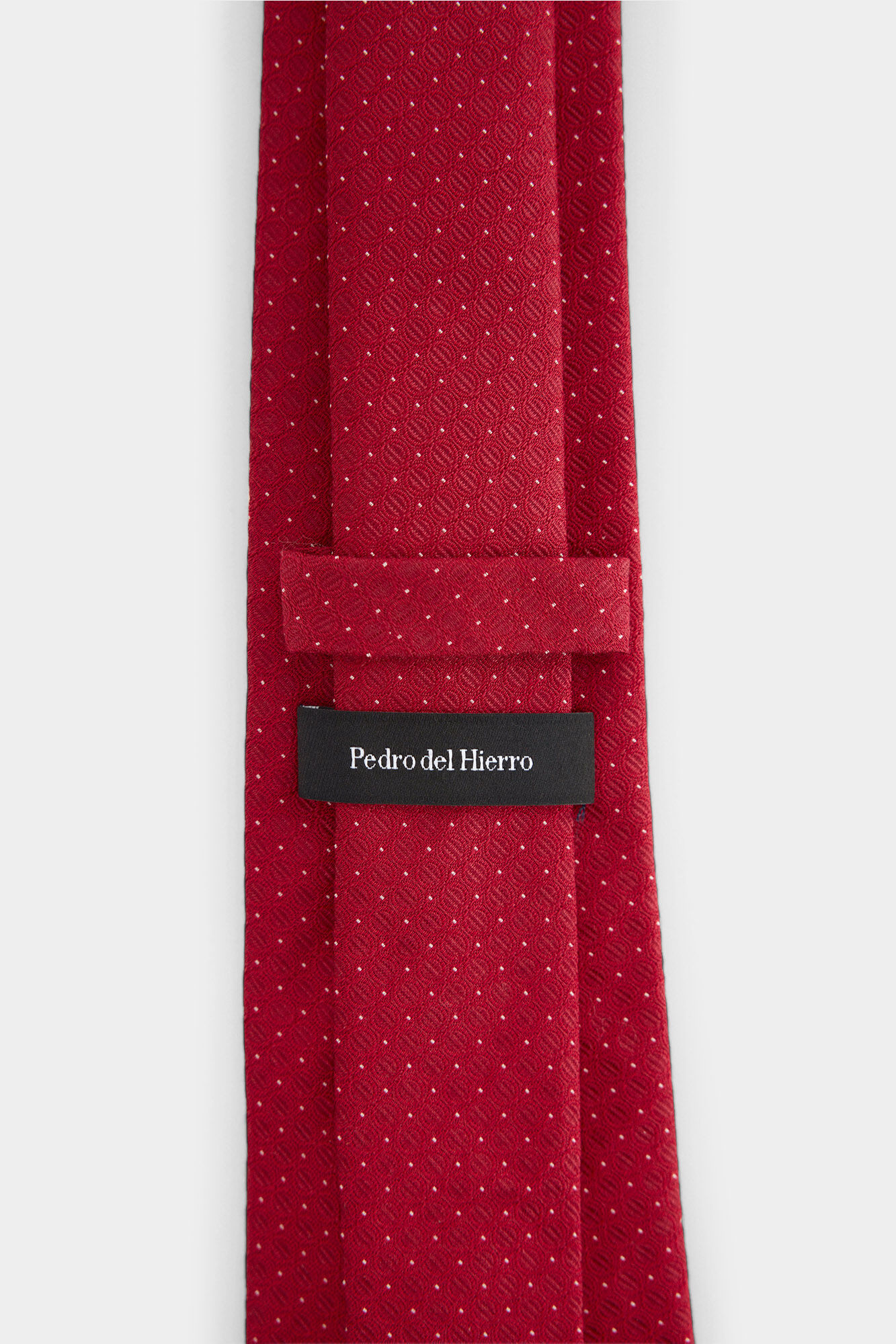 Pedro del Hierro Gravata em seda natural Vermelho
