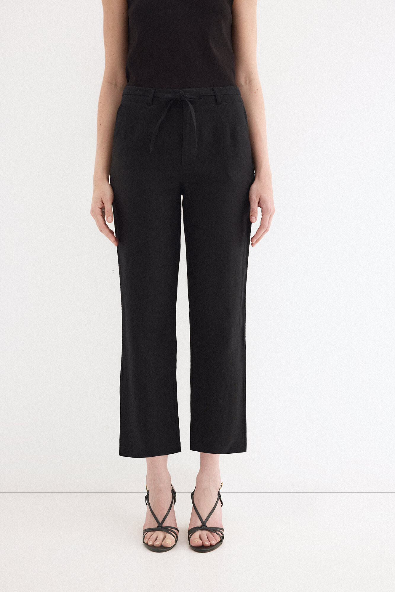 Pedro del Hierro Classic straight trousers Black
