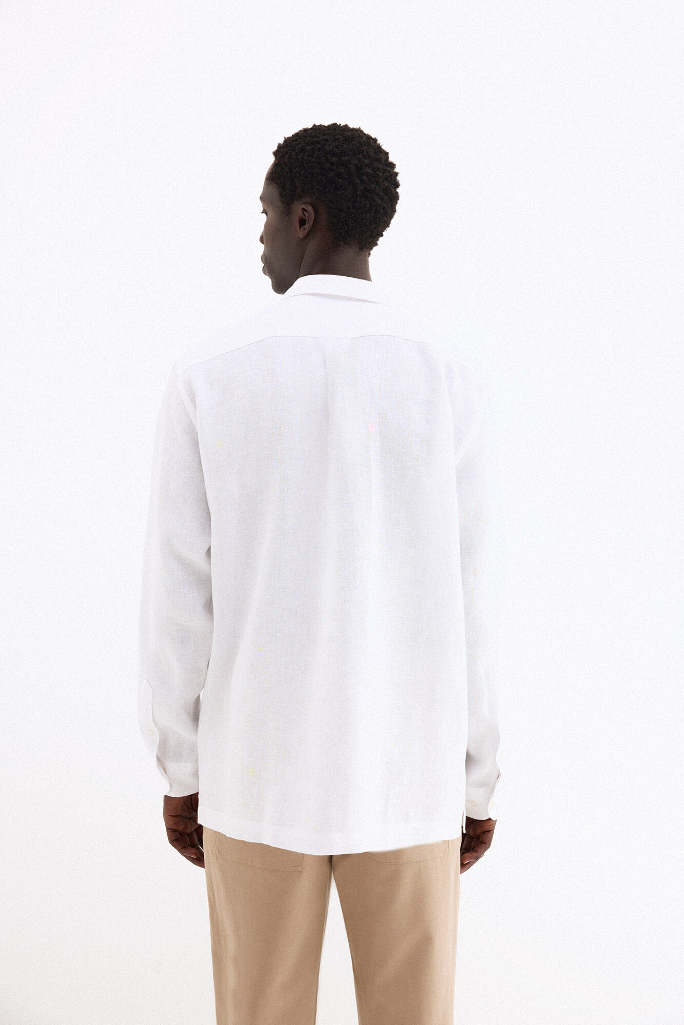 Pedro del Hierro Guayabera em linho Branco