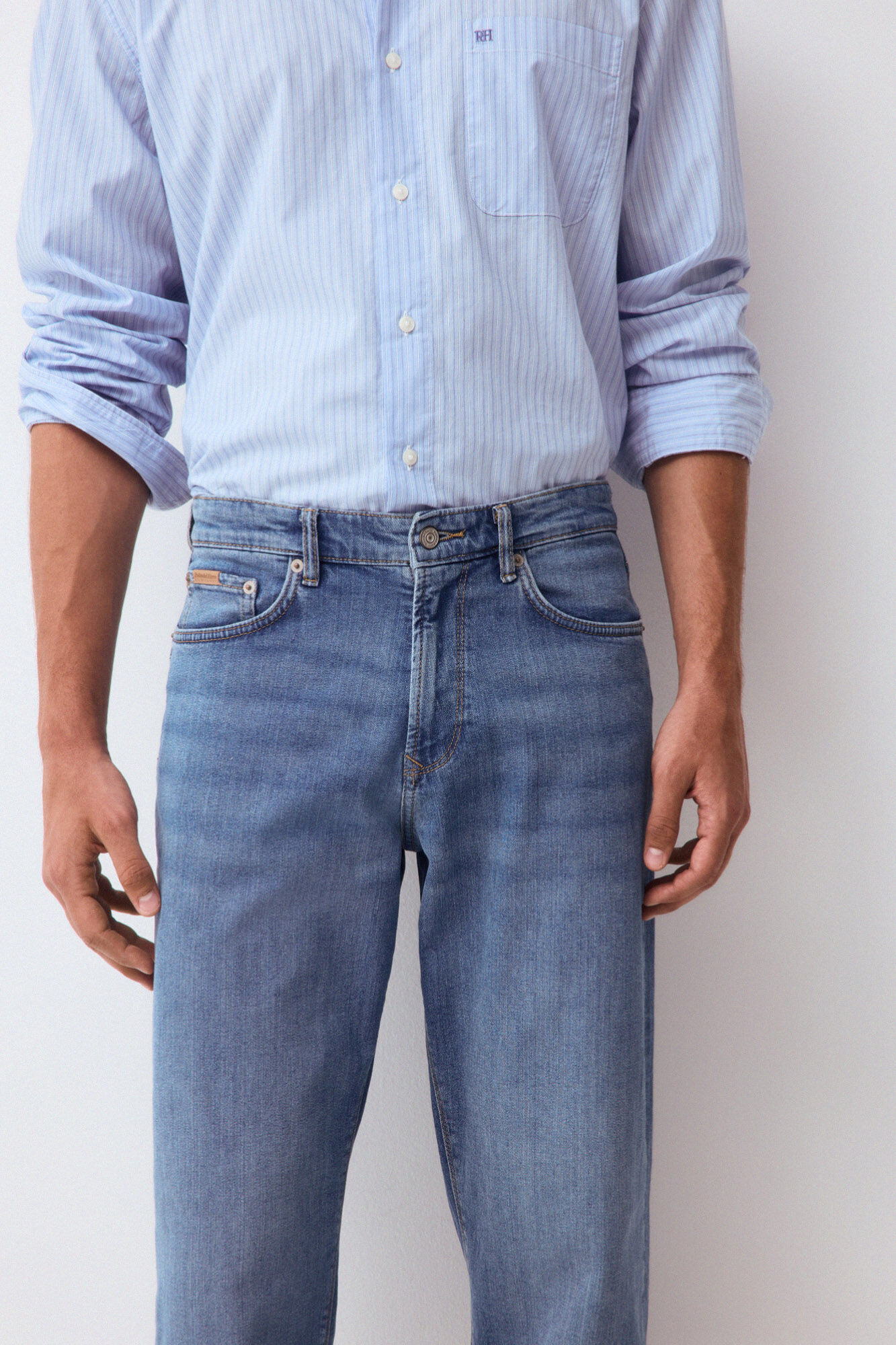 Pedro del Hierro Tapered fit jeans Blue