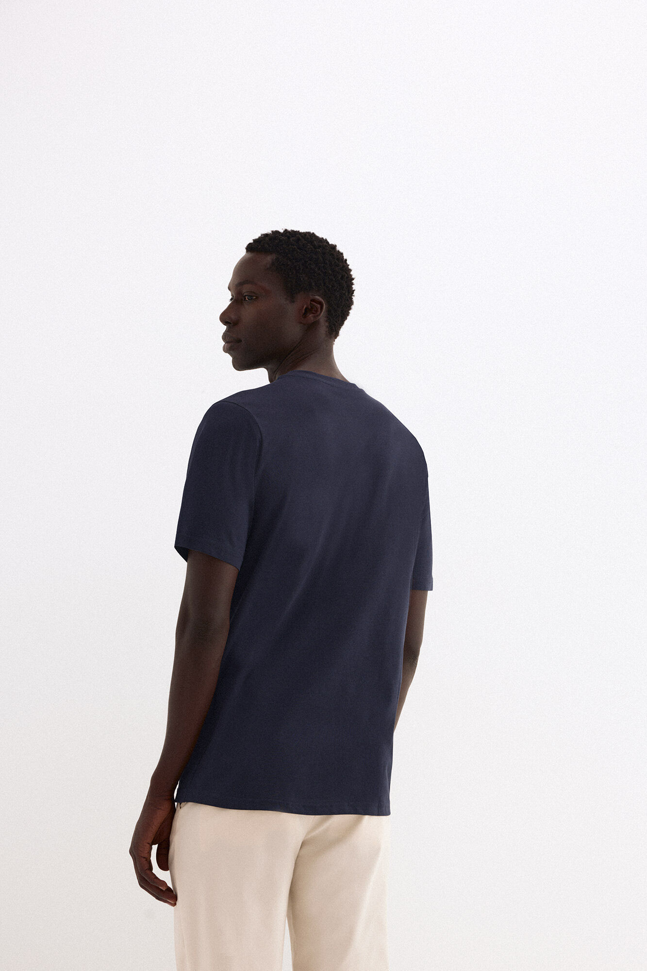 Pedro del Hierro Large logo T-shirt Blue