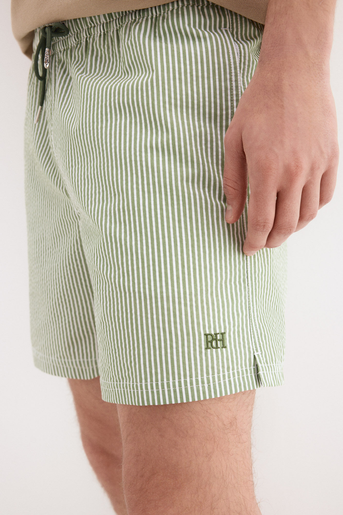 Pedro del Hierro Structured fabric swimwear Green