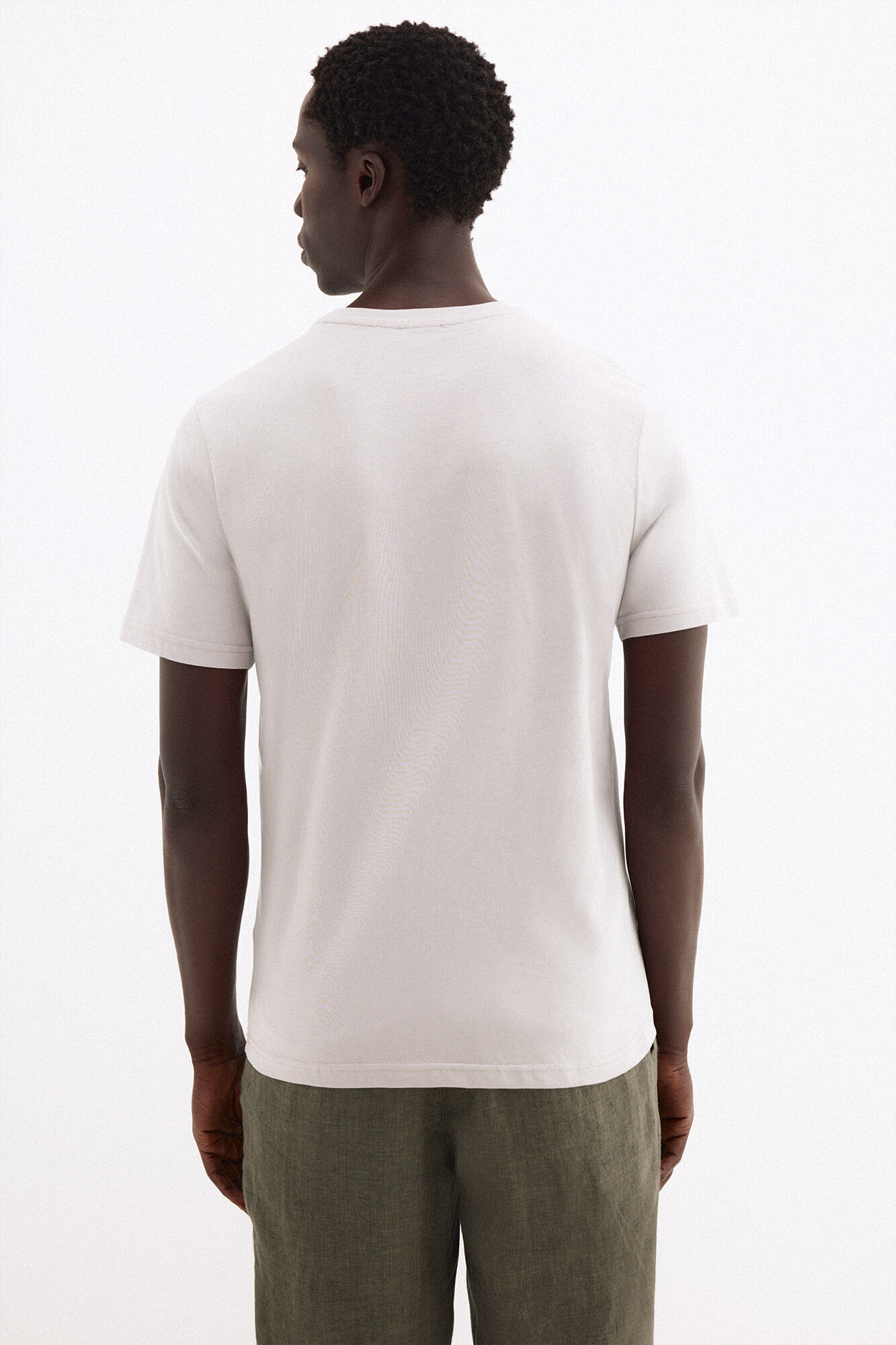 Pedro del Hierro Large logo T-shirt Grey