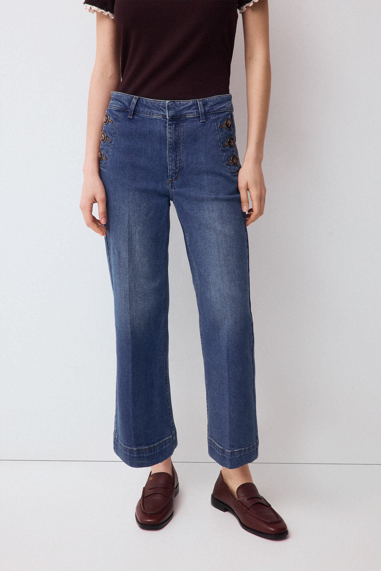 Pedro del Hierro Capri wide leg jeans