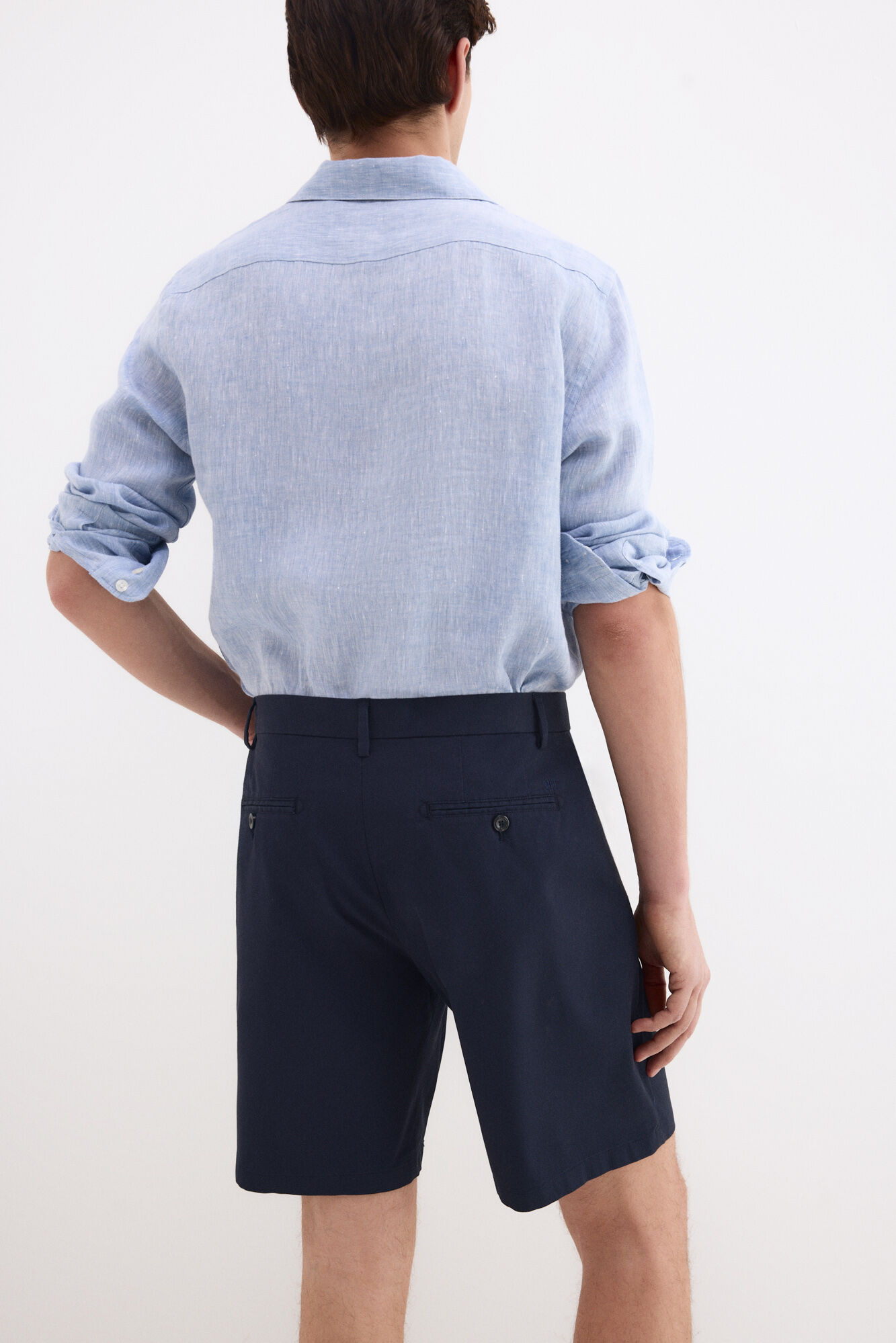 Pedro del Hierro Structured Bermuda shorts Blue