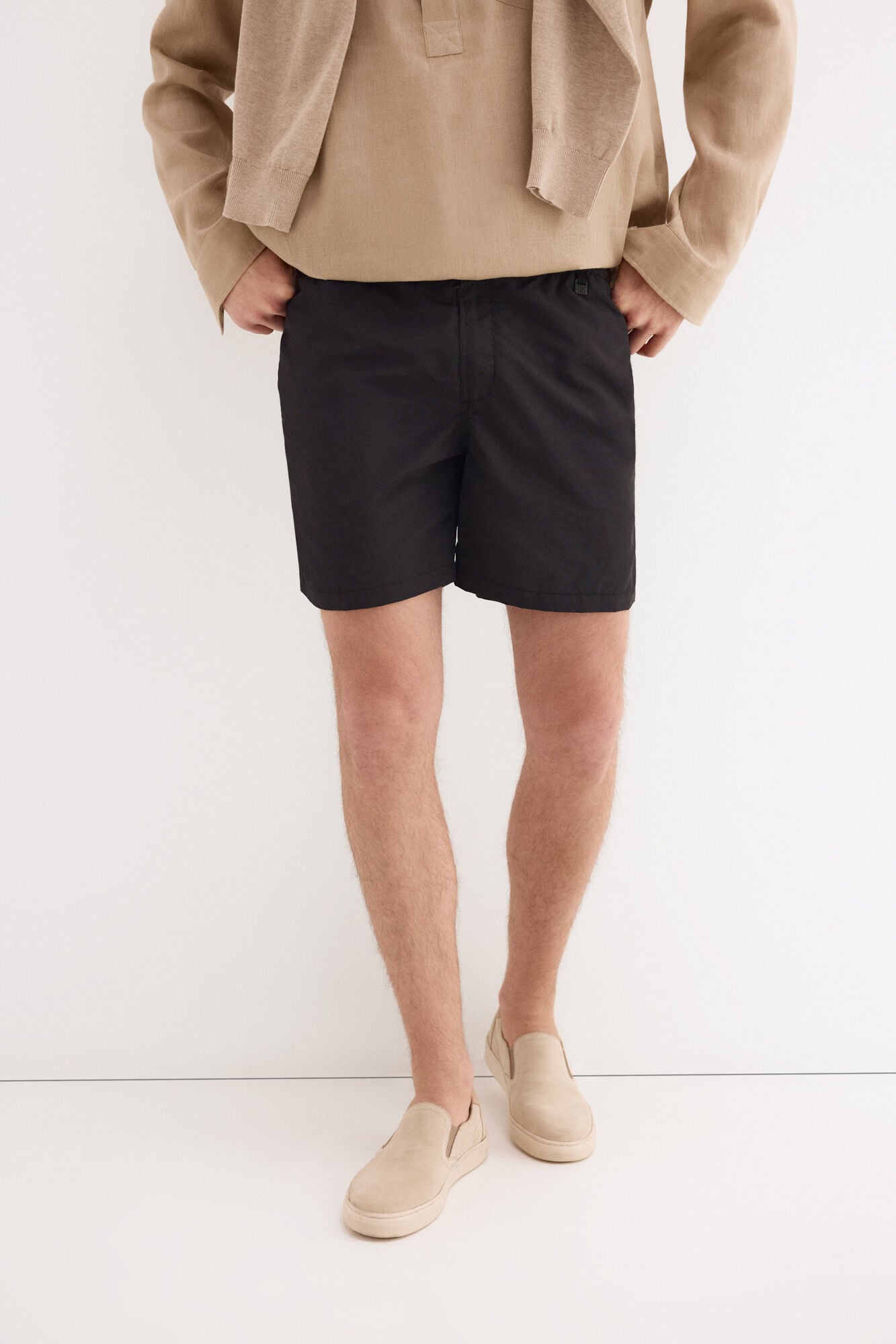 Pedro del Hierro Plain button fastening swimwear Black