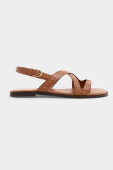 Pedro del Hierro Sand&aacute;lia com tachas Beige