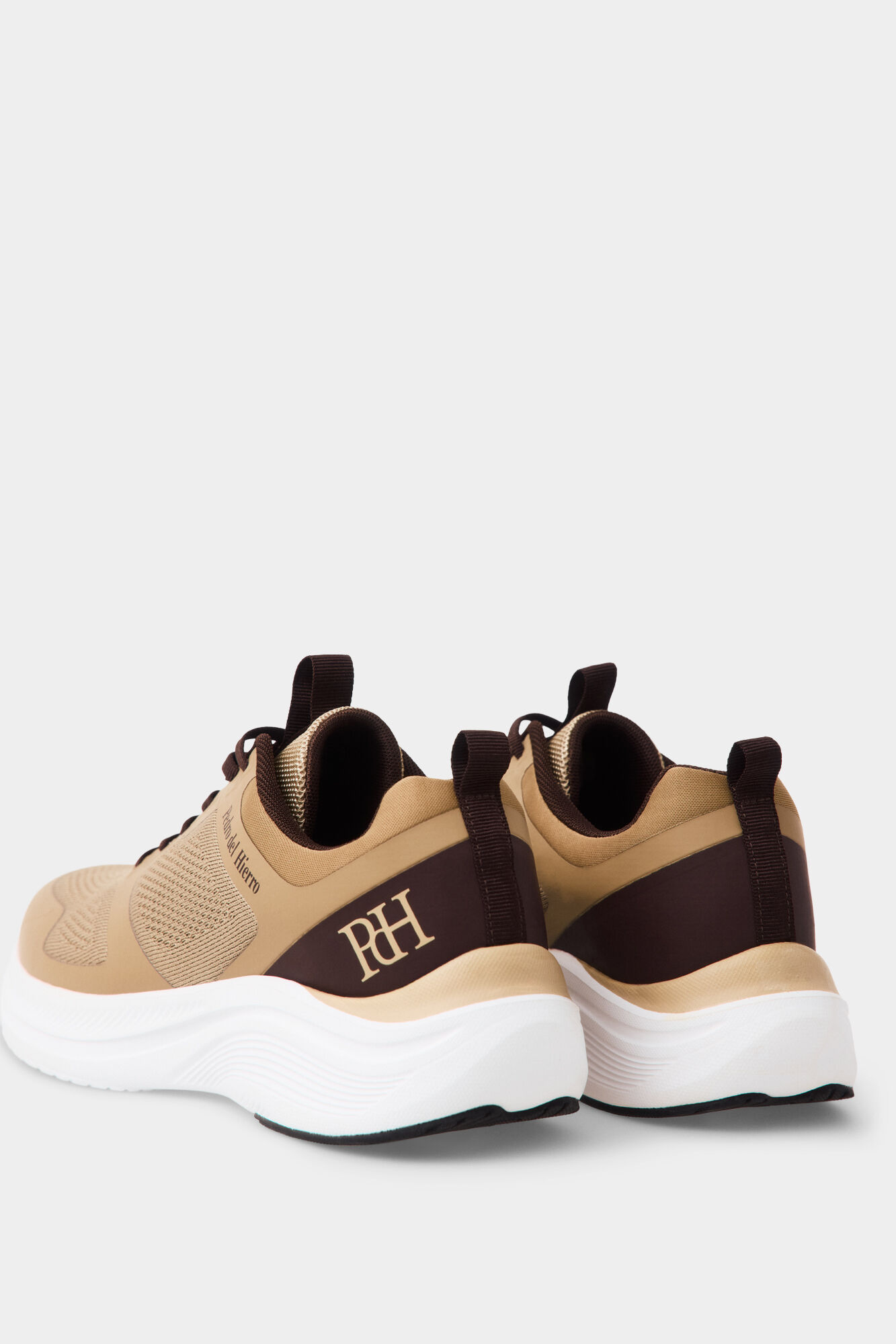 Pedro del Hierro Ultralight fabric lace-up sneaker Beige