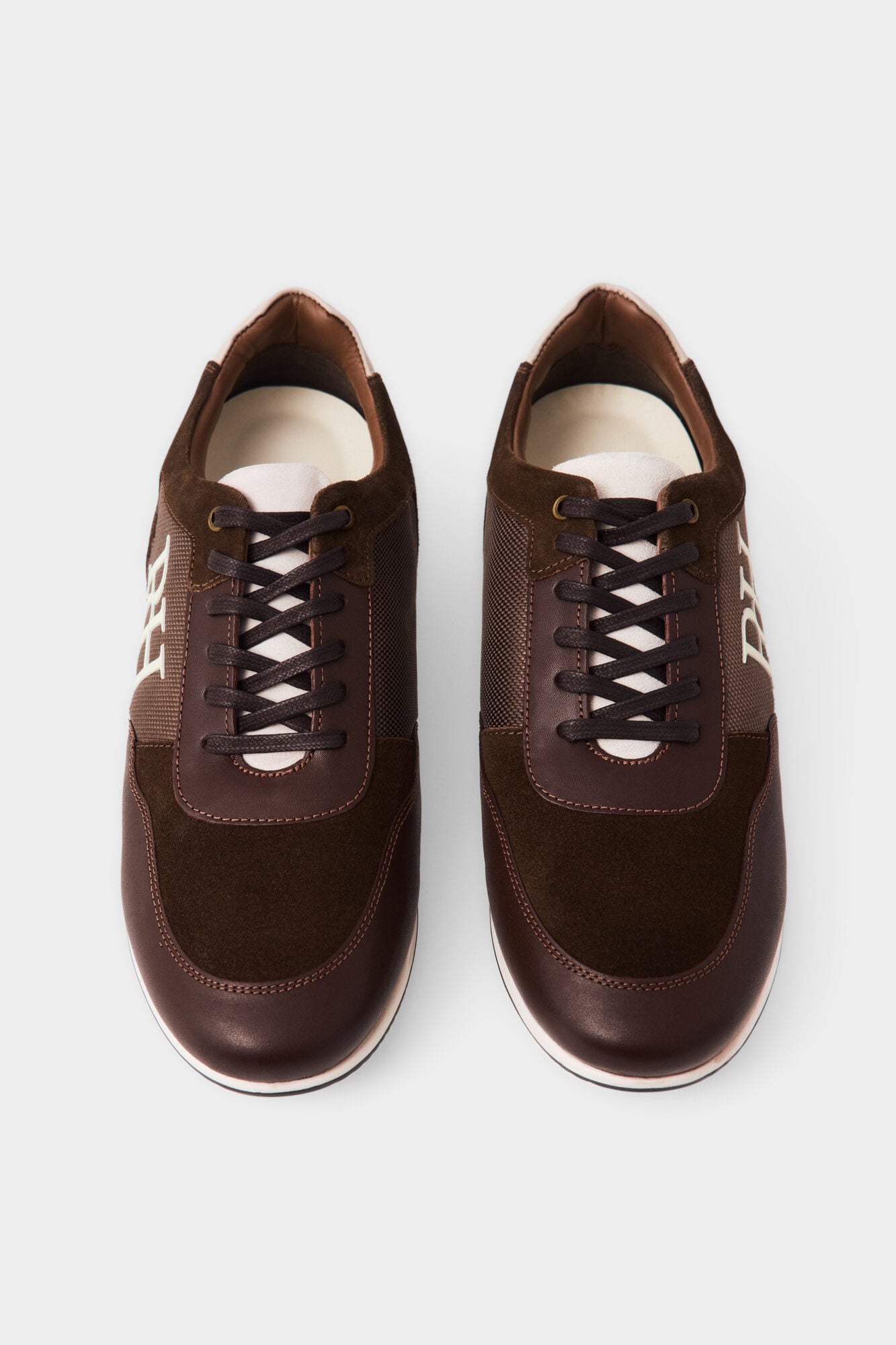 Pedro del Hierro Rubber sole icon sneaker Brown