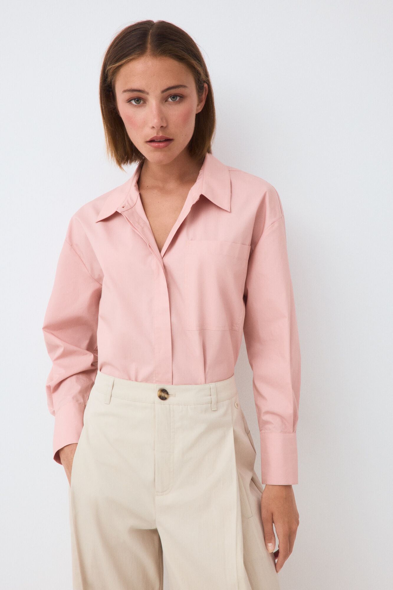 Pedro del Hierro Camisa folgada lisa