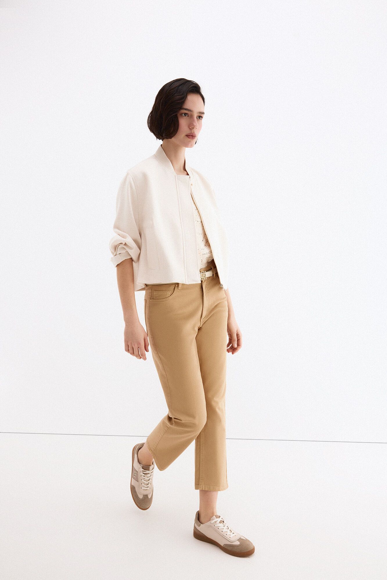 Pedro del Hierro Basic straight capri jeans