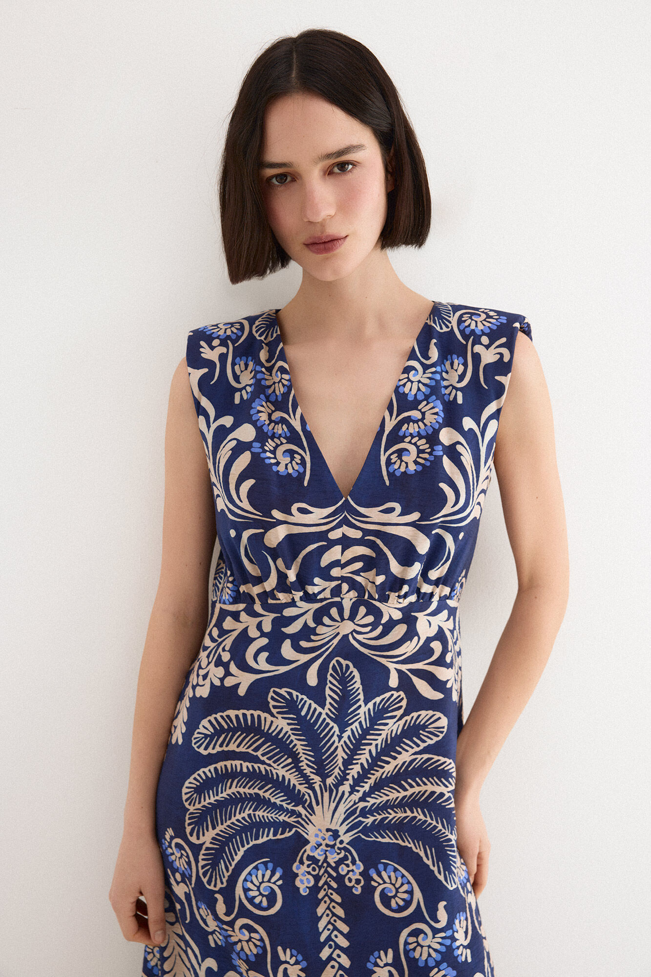 TFP by Tamara Falc&oacute; Long printed dress