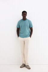 Pedro del Hierro Striped T-shirt Turquoise