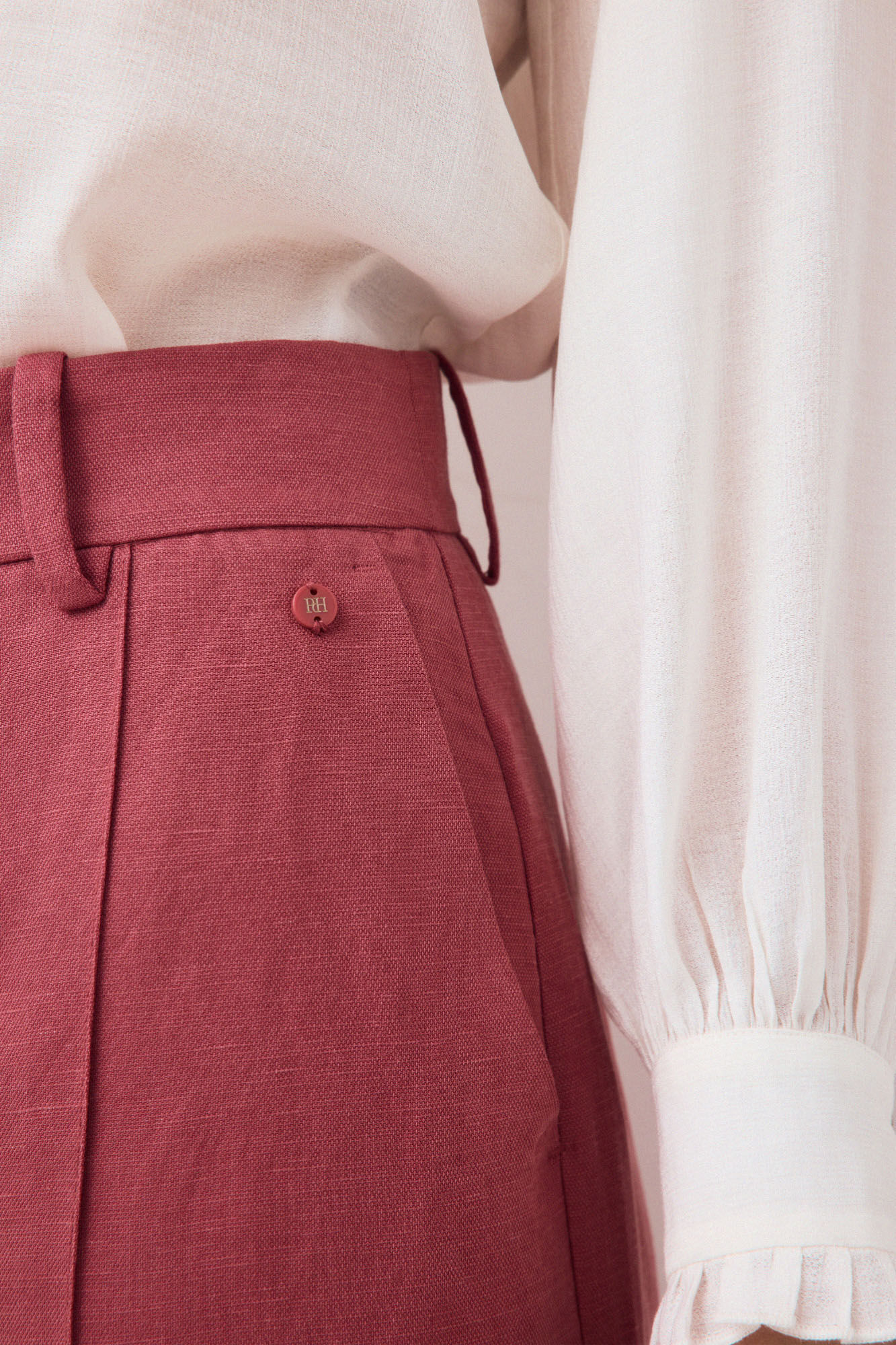 Pedro del Hierro Cal&ccedil;a wide leg Rosa