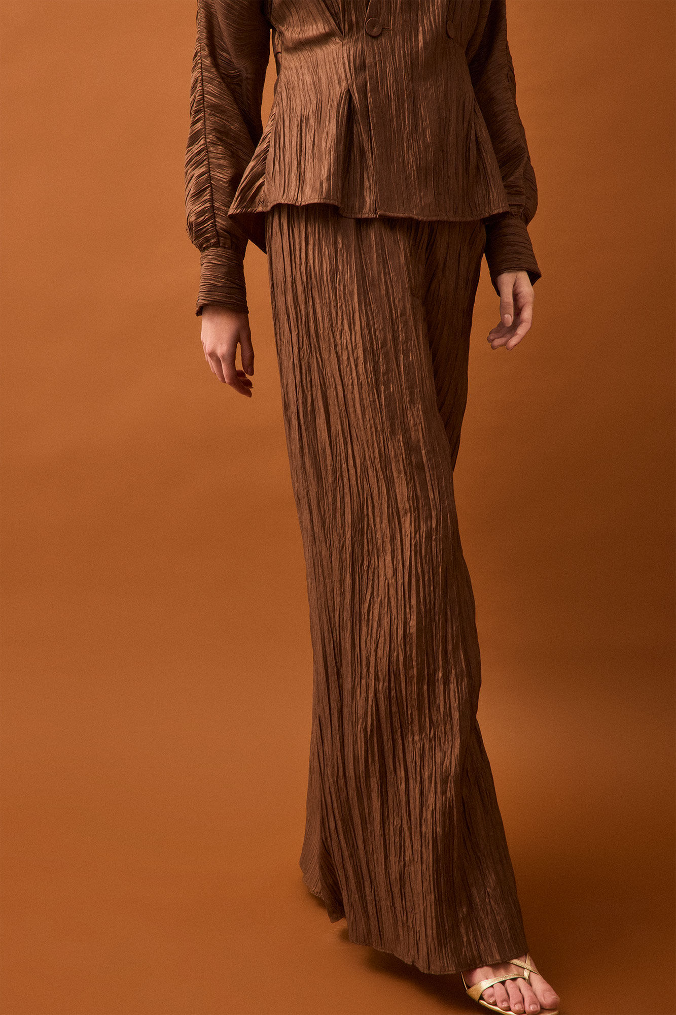 Pedro del Hierro Pleated palazzo trousers