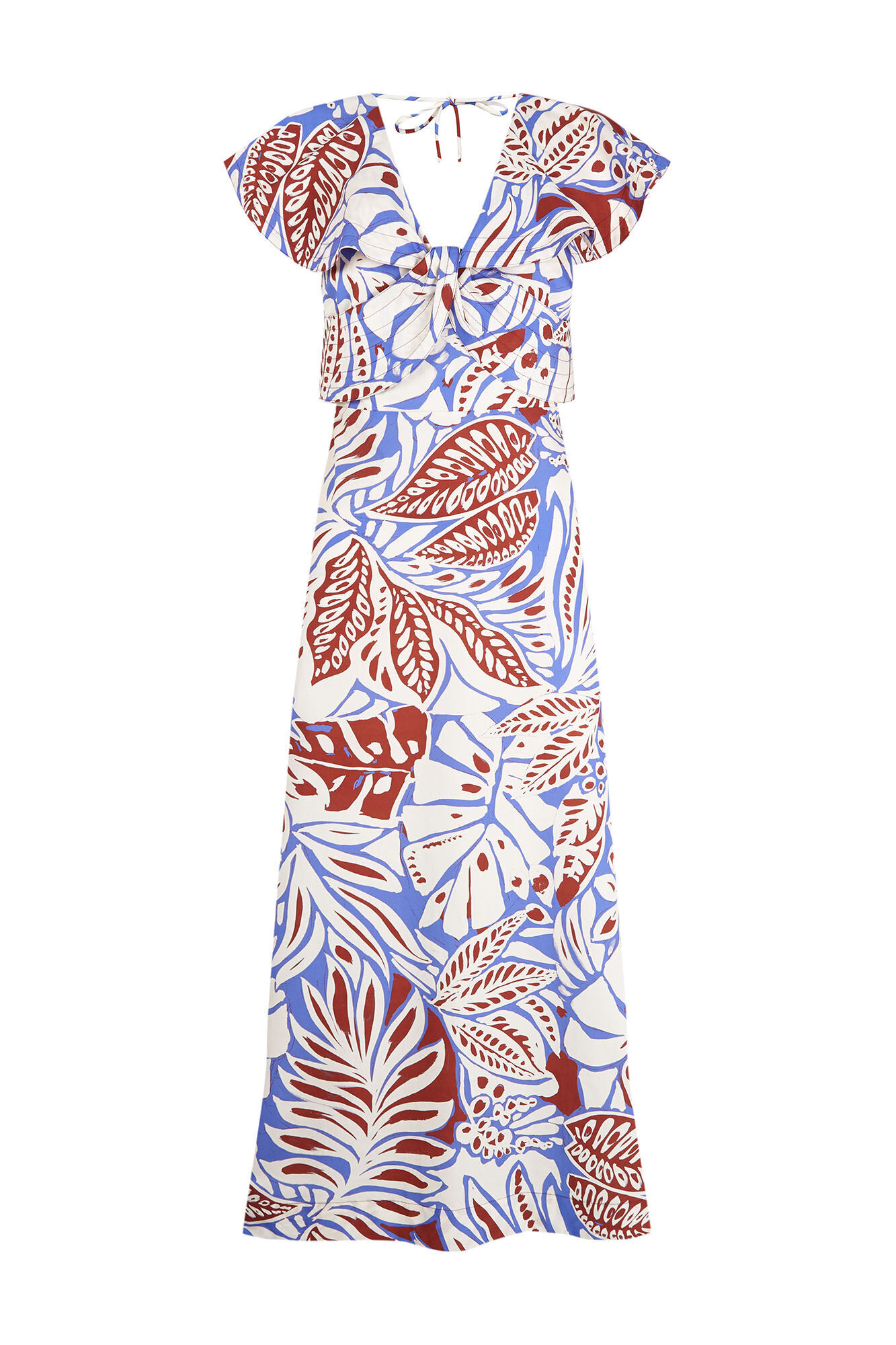 Pedro del Hierro Ruffle midi dress Blue