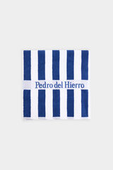 Pedro del Hierro Striped beach towel Blue